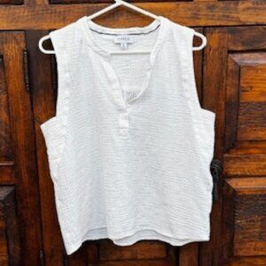 Evereve - White Tank Top - EUC - Size Extra Large